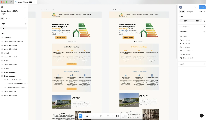 Maquette Figma d&#39;un site web